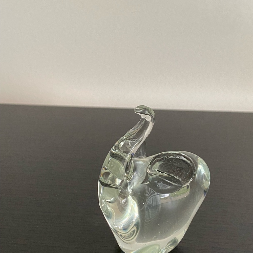 Glass Elephant Figurine